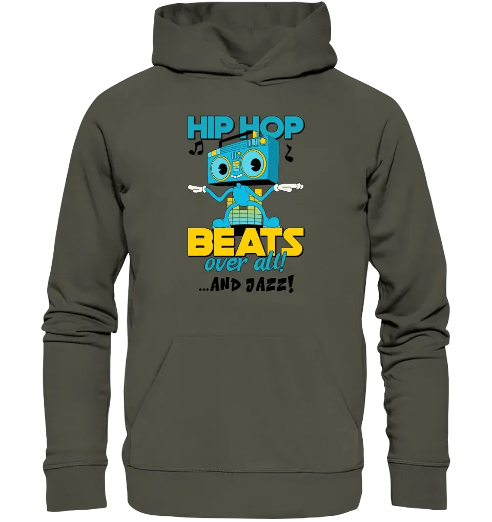 Hip Hop Beats over all • Unisex Premium Hoodie XS - 5XL aus Bio - Baumwolle für Damen & Herren • Exklusivdesign • personalisiert - HalloGeschenk.de