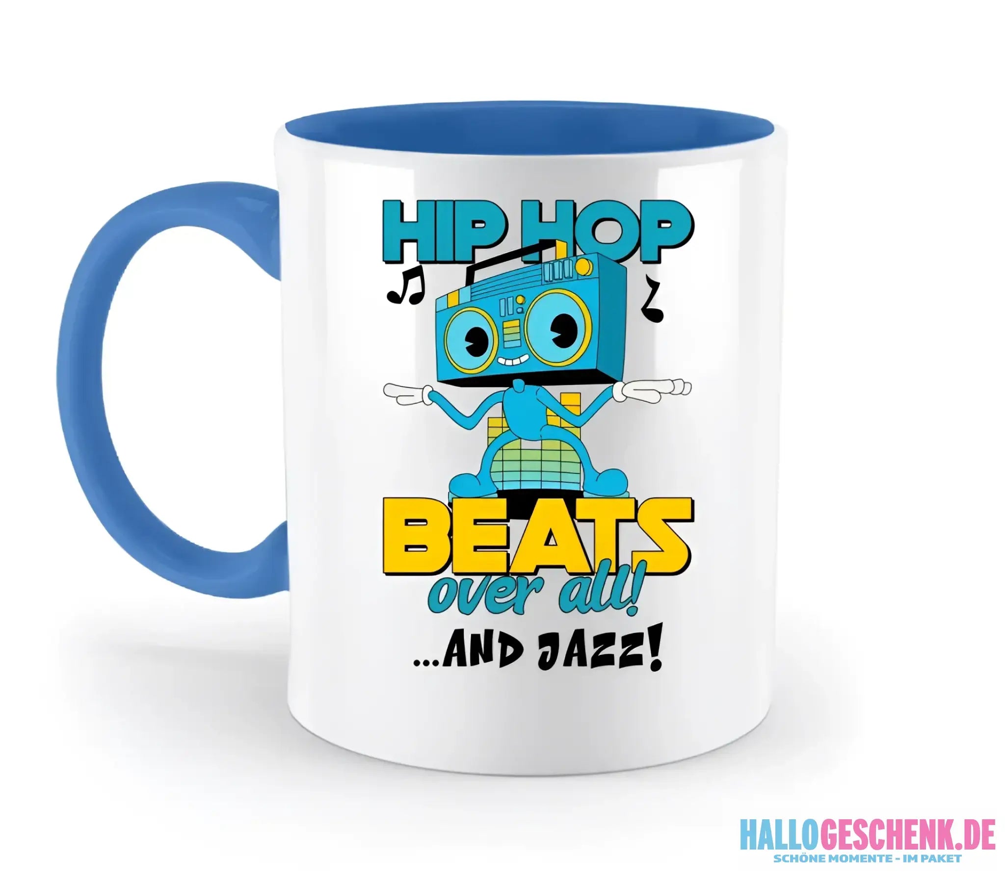 Hip Hop Beats over all • zweifarbige Tasse • Exklusivdesign • personalisiert