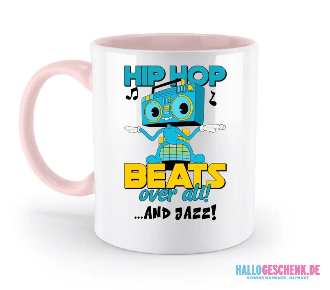 Hip Hop Beats over all • zweifarbige Tasse • Exklusivdesign • personalisiert