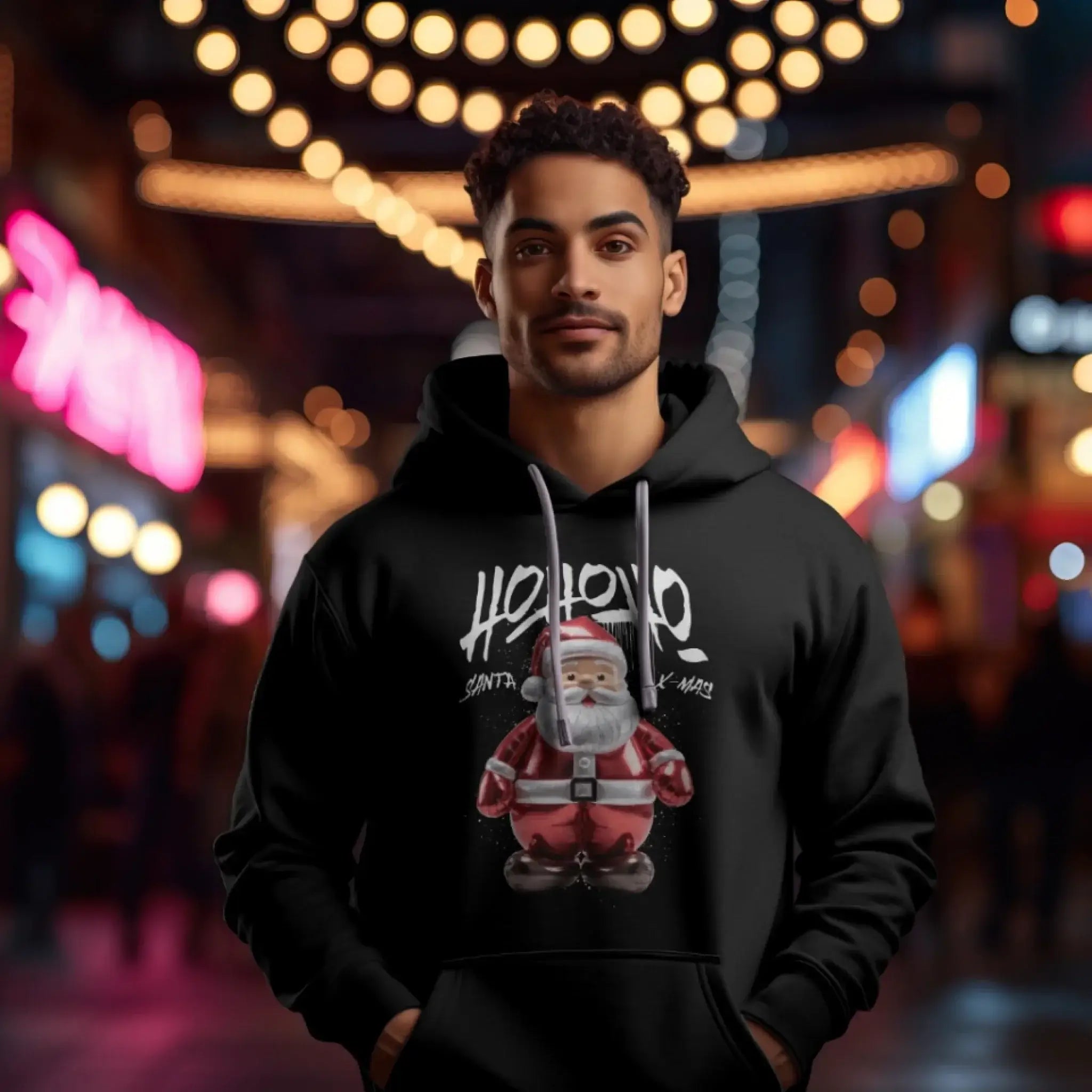 Ho ho ho Santa X-Mas • Weihnachten • Unisex Premium Hoodie XS-5XL aus Bio-Baumwolle für Damen & Herren