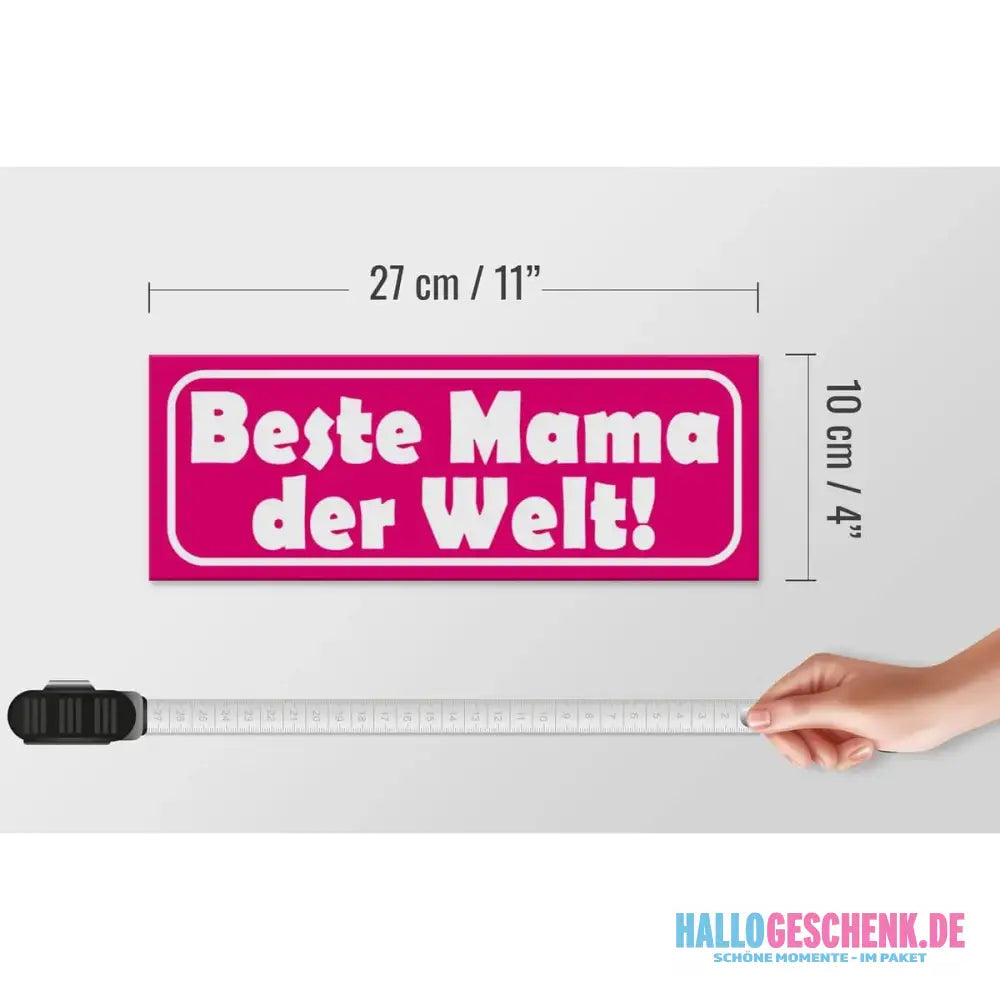 Holzschild Spruch 27x10cm Beste Mama der Welt Deko