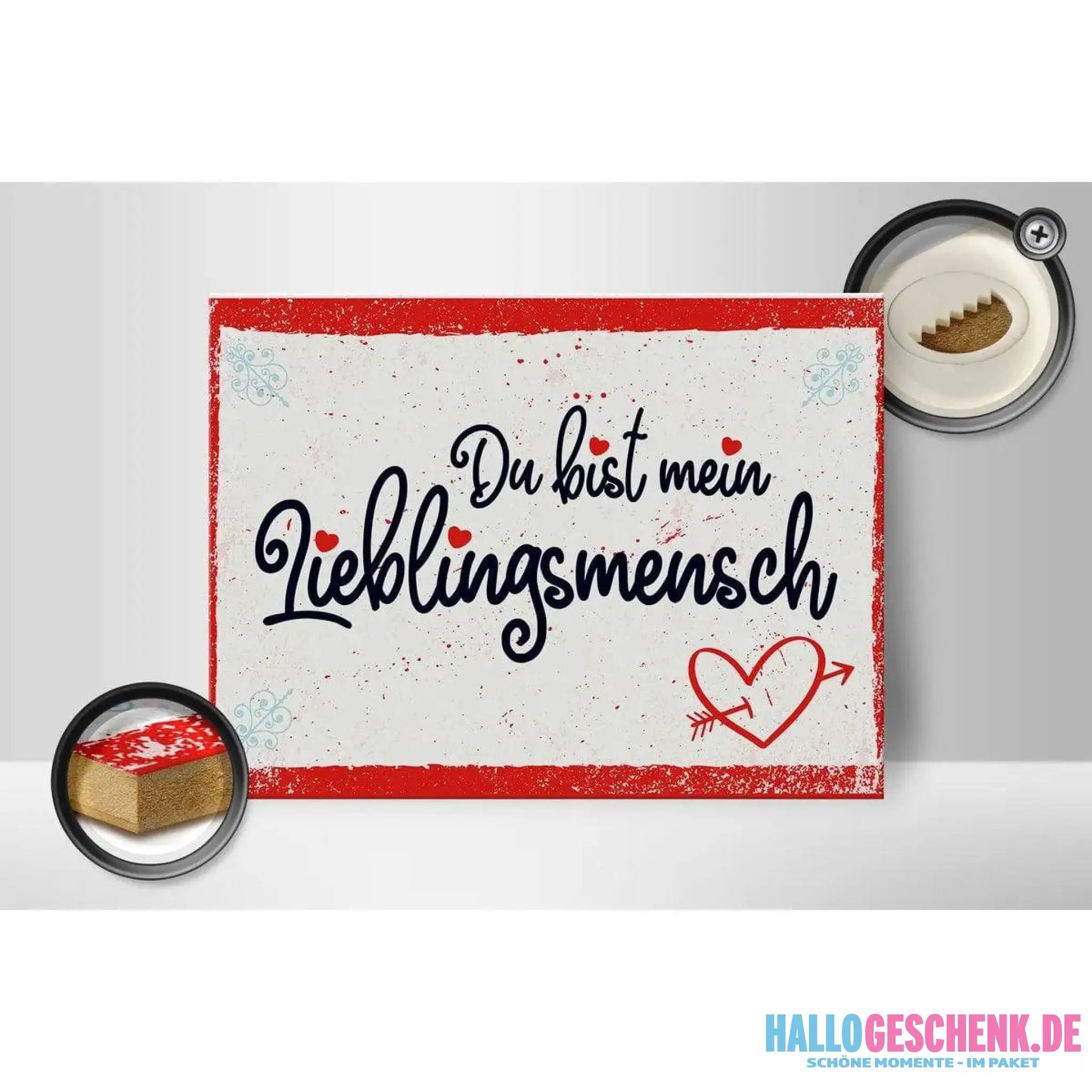 Holzschild Spruch 30x40cm Du bist mein Lieblingsmensch