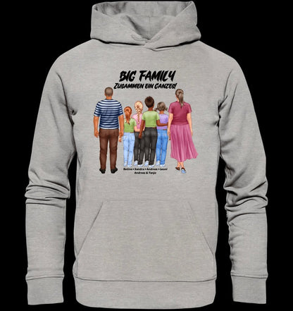 Huge Familien-Designer mit 0-4 Kindern • Unisex Premium Hoodie XS-5XL aus Bio-Baumwolle für Damen & Herren • Exklusivdesign • personalisiert