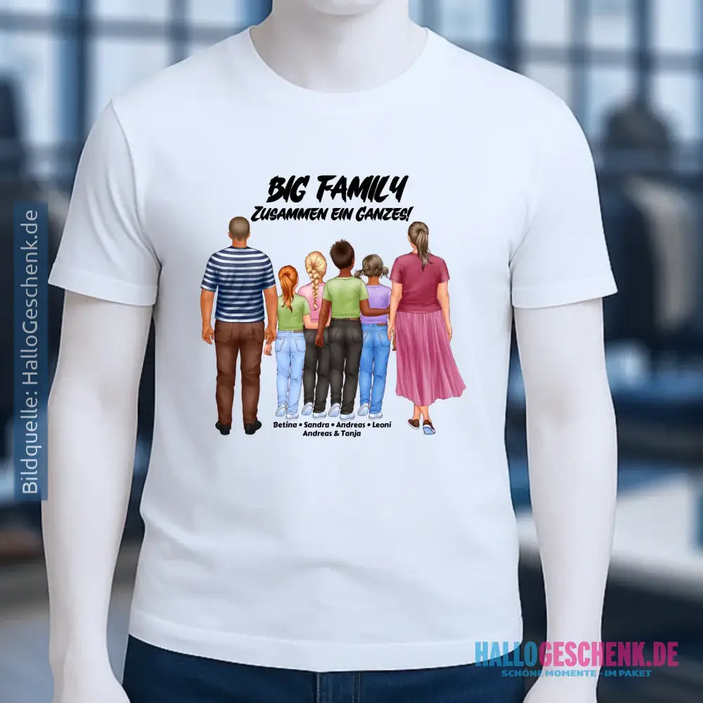 Huge Familien-Designer mit 0-4 Kindern • Unisex Premium T-Shirt XS-5XL aus Bio-Baumwolle für Damen & Herren