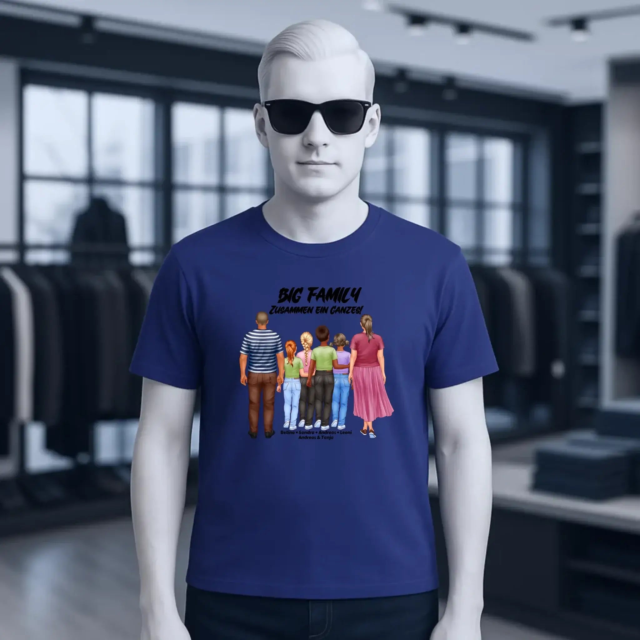 Huge Familien-Designer mit 0-4 Kindern • Unisex Premium T-Shirt XS-5XL aus Bio-Baumwolle für Damen & Herren