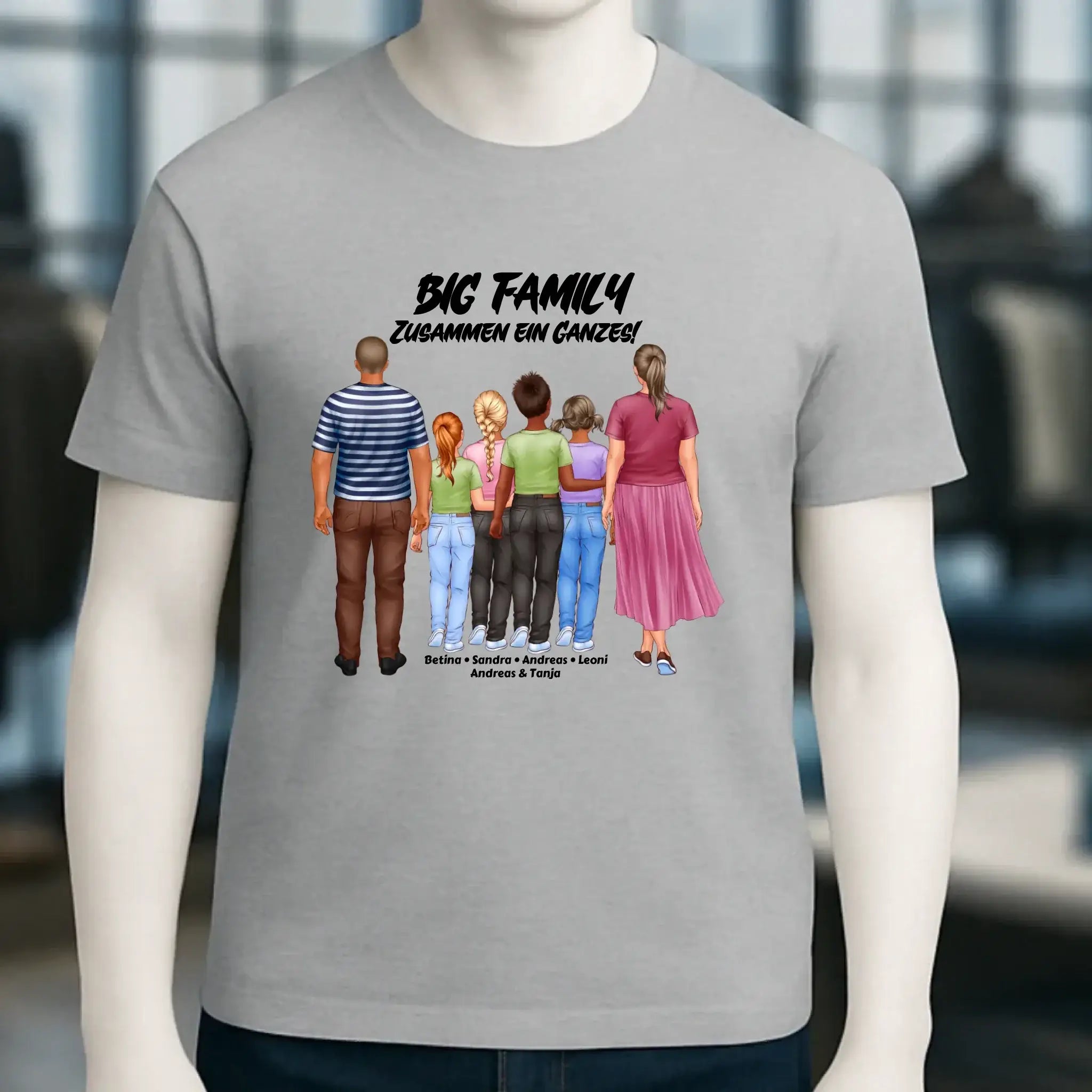 Huge Familien-Designer mit 0-4 Kindern • Unisex Premium T-Shirt XS-5XL aus Bio-Baumwolle für Damen & Herren
