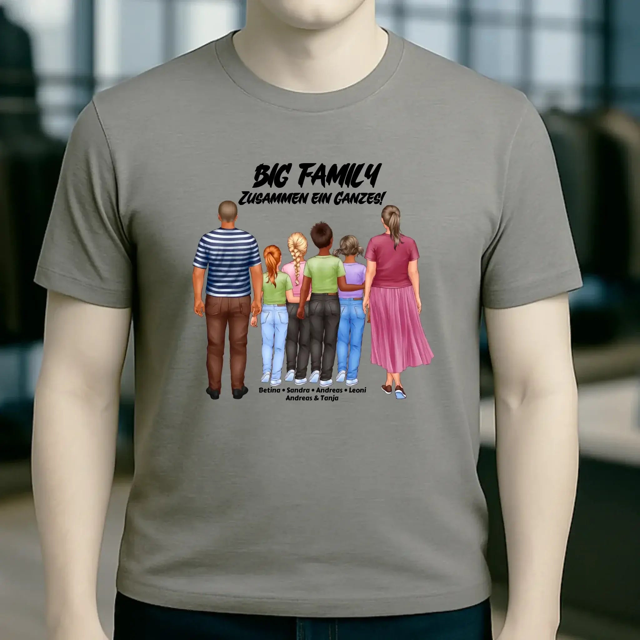 Huge Familien-Designer mit 0-4 Kindern • Unisex Premium T-Shirt XS-5XL aus Bio-Baumwolle für Damen & Herren
