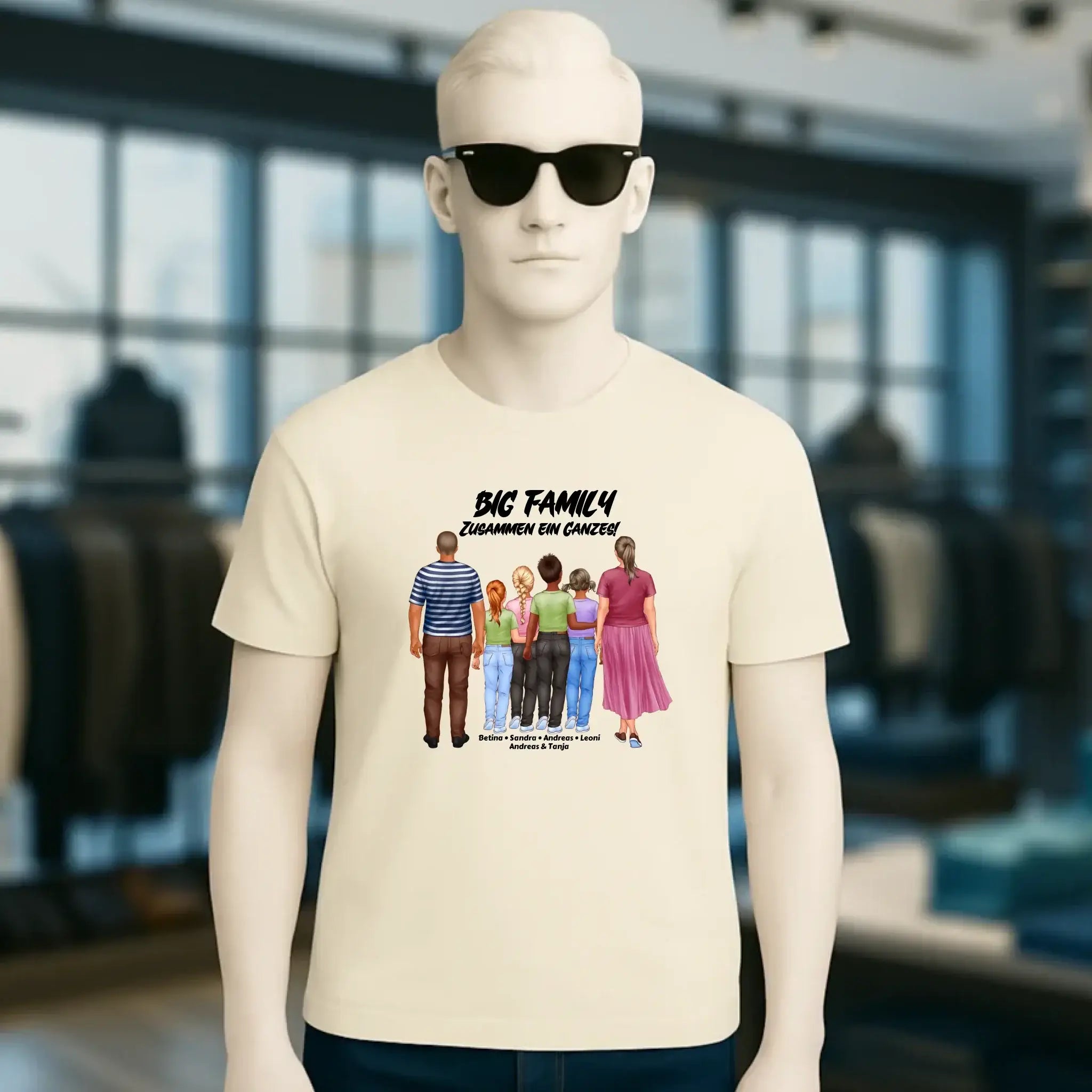 Huge Familien-Designer mit 0-4 Kindern • Unisex Premium T-Shirt XS-5XL aus Bio-Baumwolle für Damen & Herren