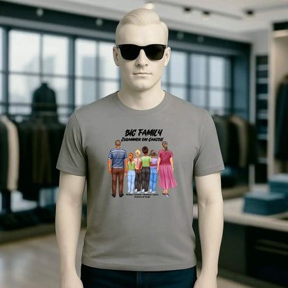 Huge Familien-Designer mit 0-4 Kindern • Unisex Premium T-Shirt XS-5XL aus Bio-Baumwolle für Damen & Herren