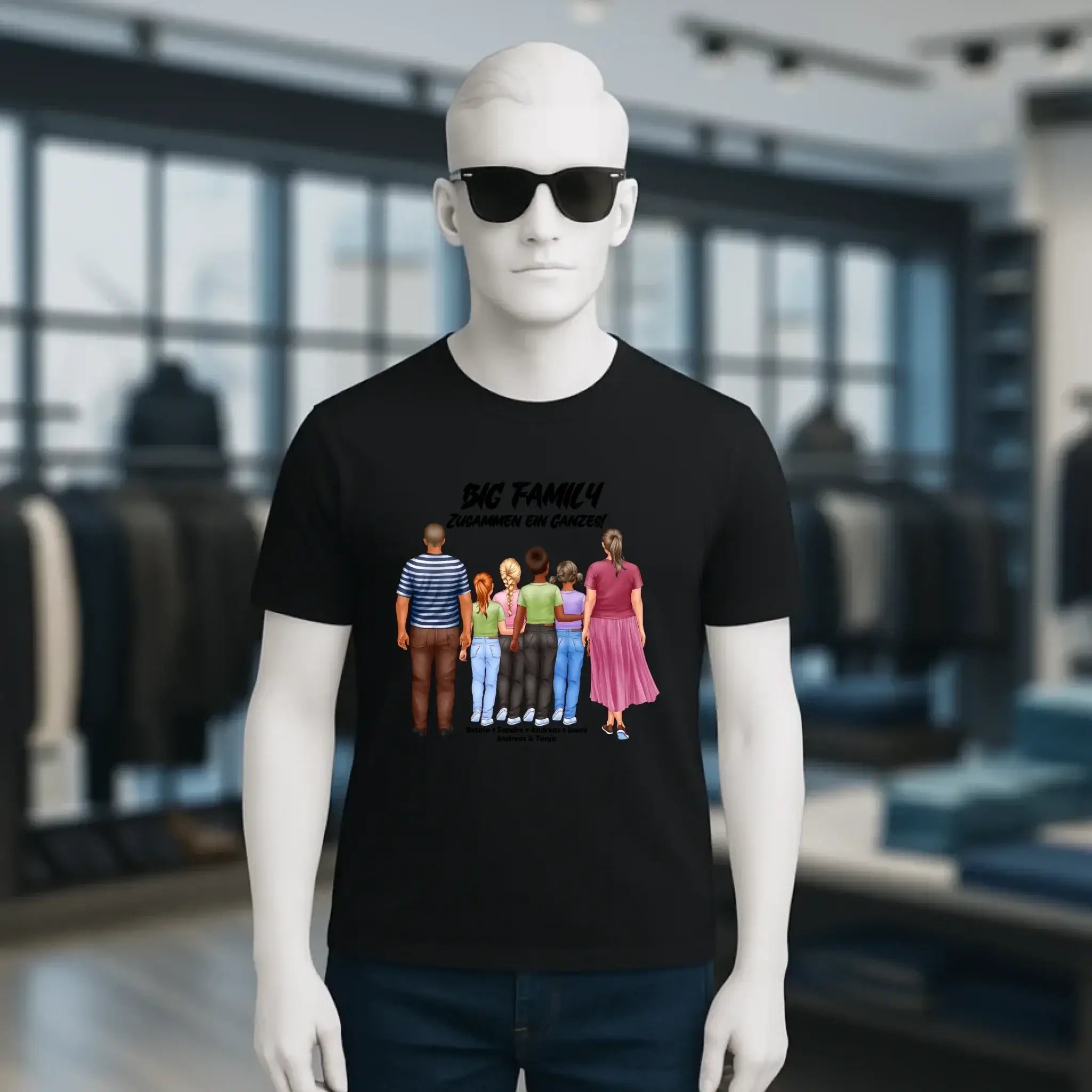 Huge Familien-Designer mit 0-4 Kindern • Unisex Premium T-Shirt XS-5XL aus Bio-Baumwolle für Damen & Herren