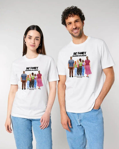 Huge Familien - Designer mit 0 - 4 Kindern - Unisex Premium T - Shirt XS - 5XL aus Bio - Baumwolle für Damen & Herren - HalloGeschenk.de #geschenkideen# #personalisiert# #geschenk#