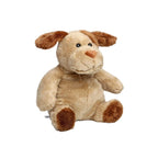 Plüschhund helge in beige und braun mit oeko-tex-zertifikat und weichem stoff für kinder zum kuscheln