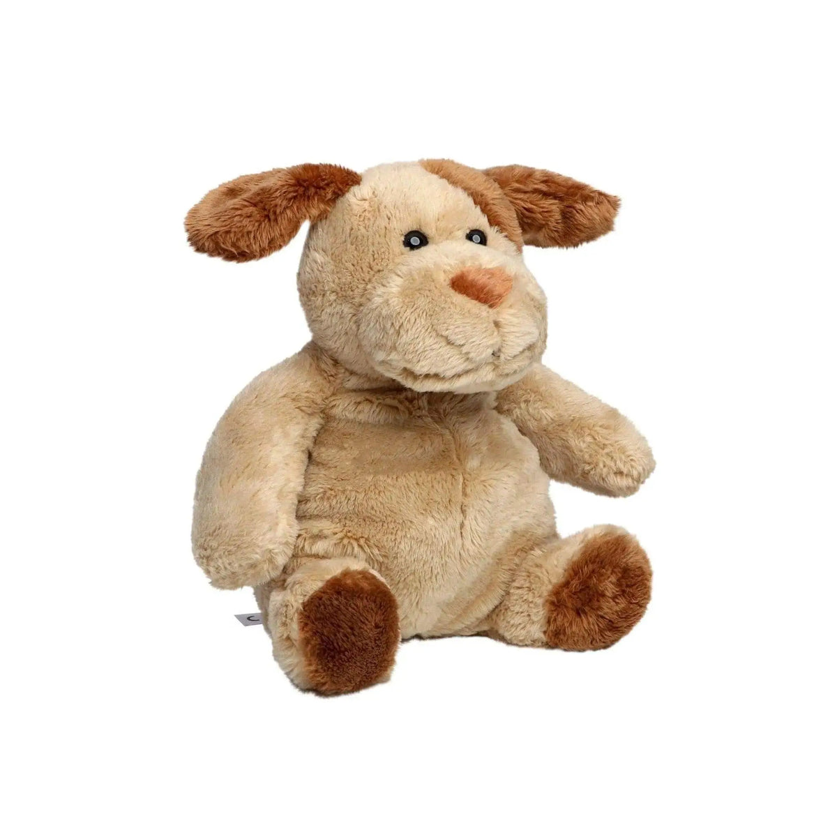 Plüschhund helge in beige und braun mit oeko-tex-zertifikat und weichem stoff für kinder zum kuscheln