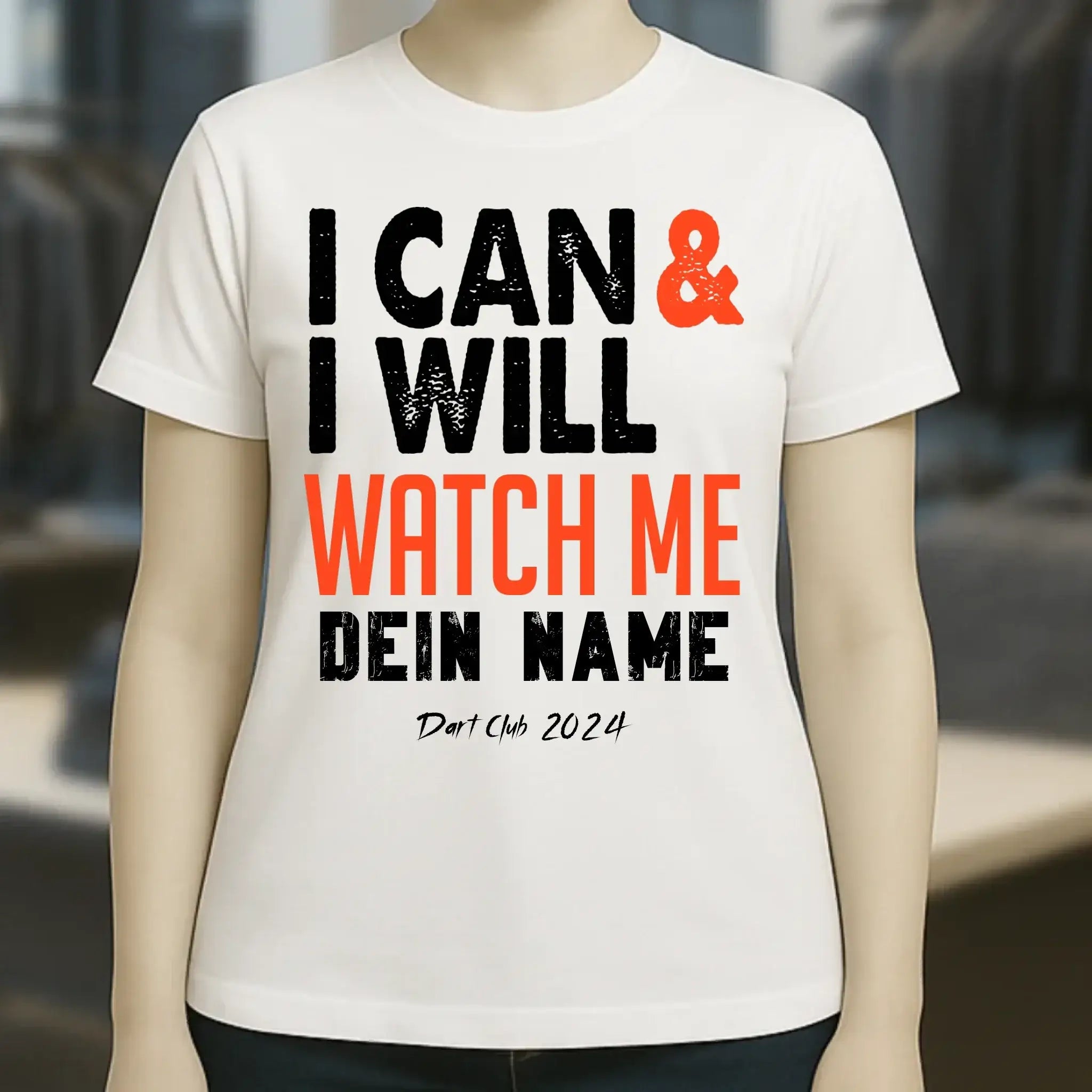 I CAN & I WILL • Ladies Premium T-Shirt XS-2XL aus Bio-Baumwolle für Damen • Exklusivdesign • personalisiert