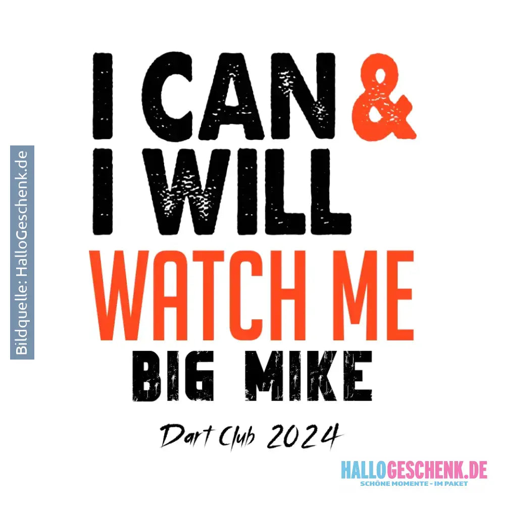 I CAN & I WILL • STICKER 20x20 cm (Aufkleber) - White / OneSize / ausgestanzter Sticker 20x20 cm (Aufkleber)