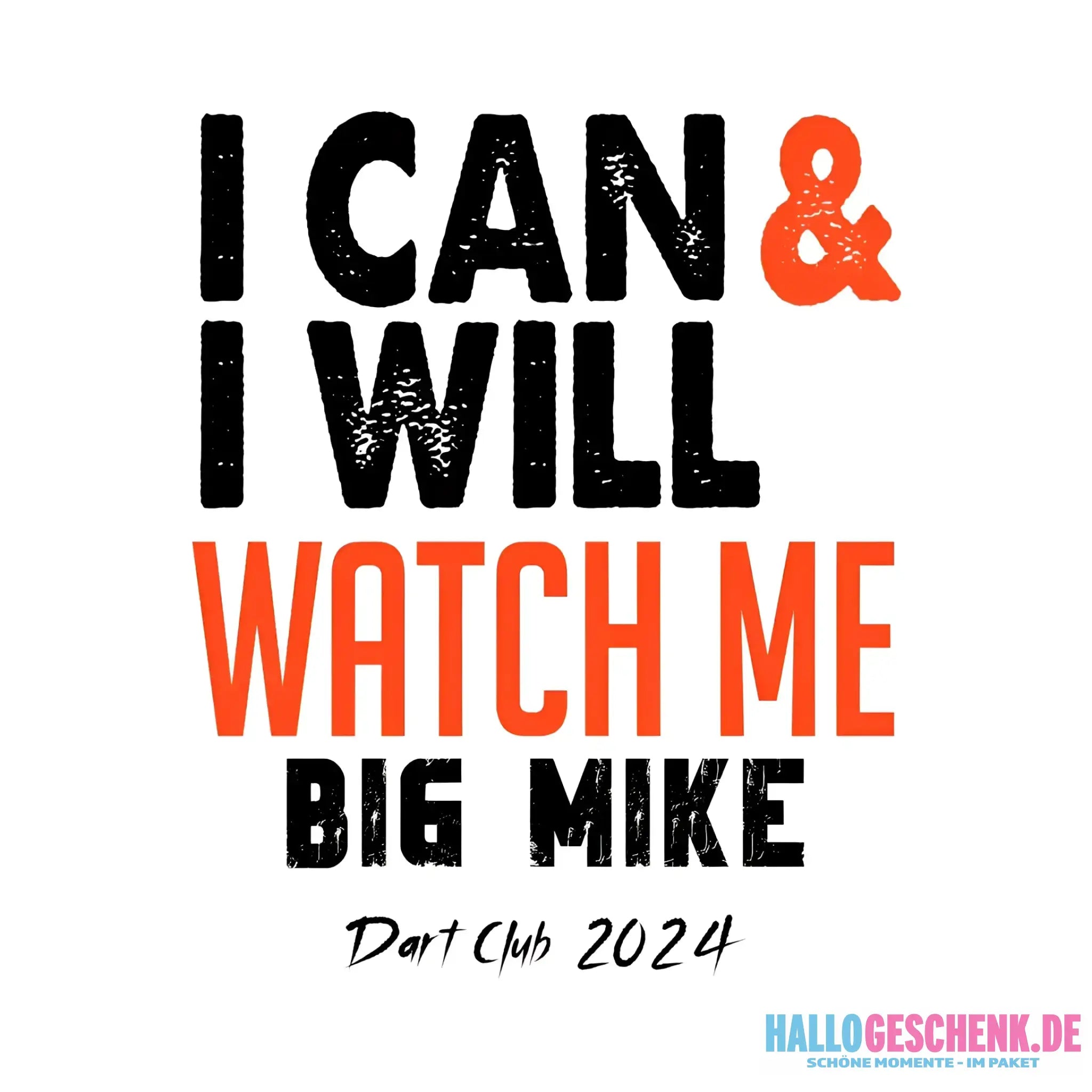 I CAN & I WILL • STICKER 20x20 cm (Aufkleber) - White / OneSize / ausgestanzter Sticker 20x20 cm (Aufkleber)