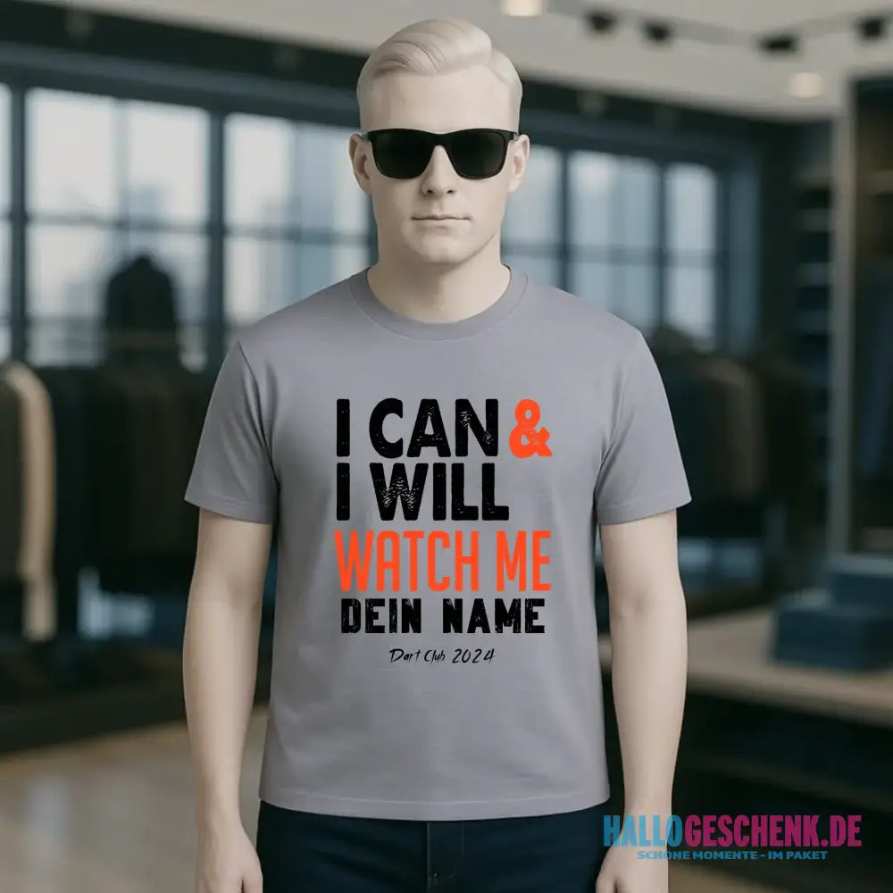 I CAN & I WILL • Unisex Premium T-Shirt XS-5XL aus Bio-Baumwolle für Damen & Herren • Exklusivdesign • personalisiert
