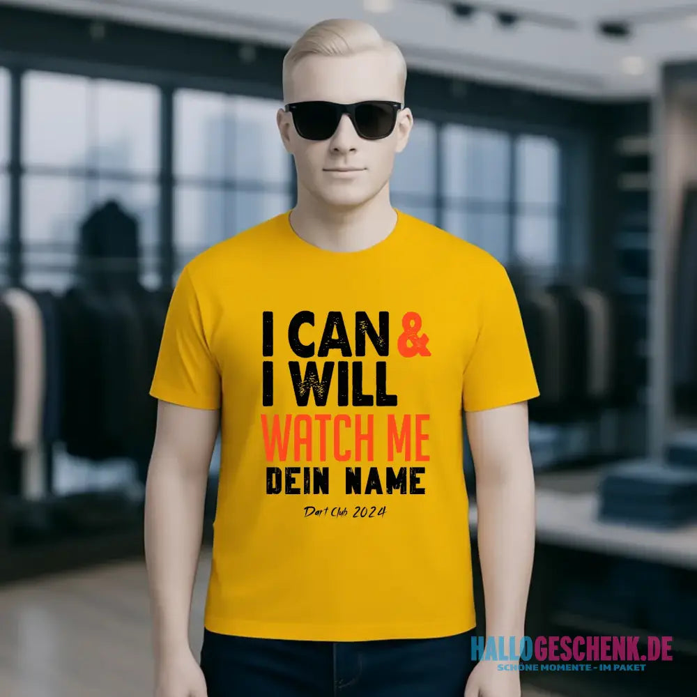 I CAN & I WILL • Unisex Premium T-Shirt XS-5XL aus Bio-Baumwolle für Damen & Herren • Exklusivdesign • personalisiert