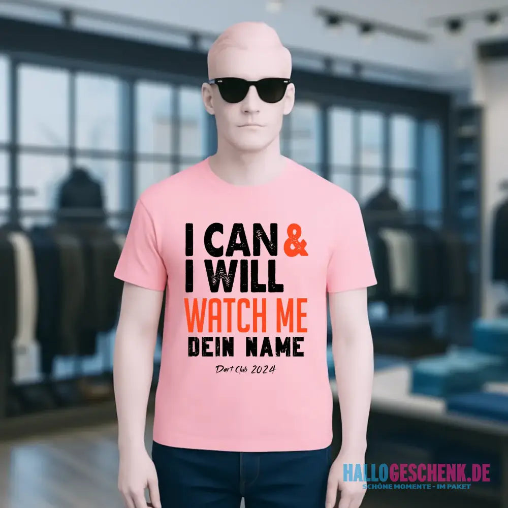 I CAN & I WILL • Unisex Premium T-Shirt XS-5XL aus Bio-Baumwolle für Damen & Herren • Exklusivdesign • personalisiert