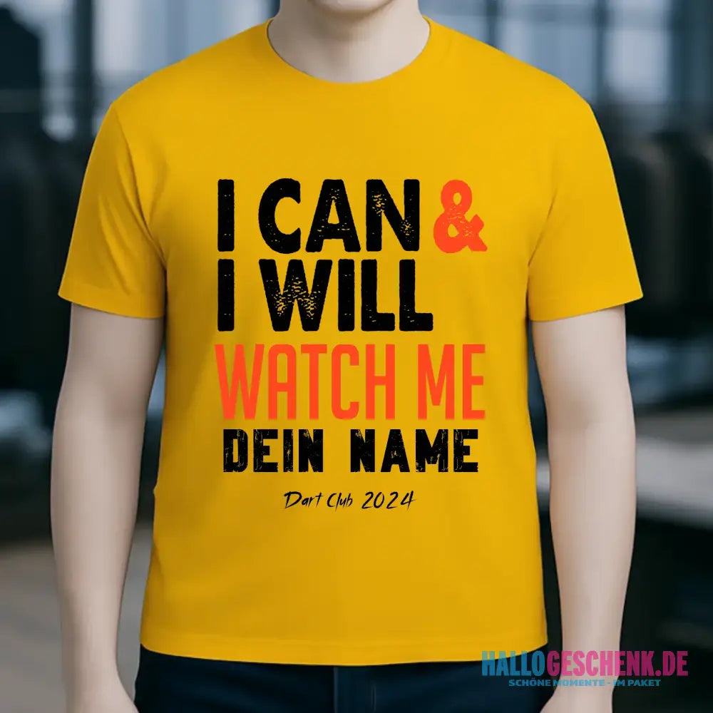 I CAN & I WILL • Unisex Premium T-Shirt XS-5XL aus Bio-Baumwolle für Damen & Herren • Exklusivdesign • personalisiert