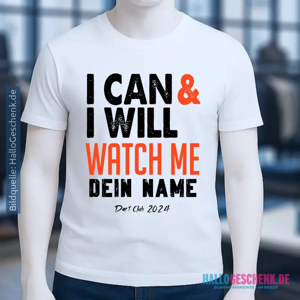 I CAN & I WILL • Unisex Premium T-Shirt XS-5XL aus Bio-Baumwolle für Damen & Herren • Exklusivdesign • personalisiert