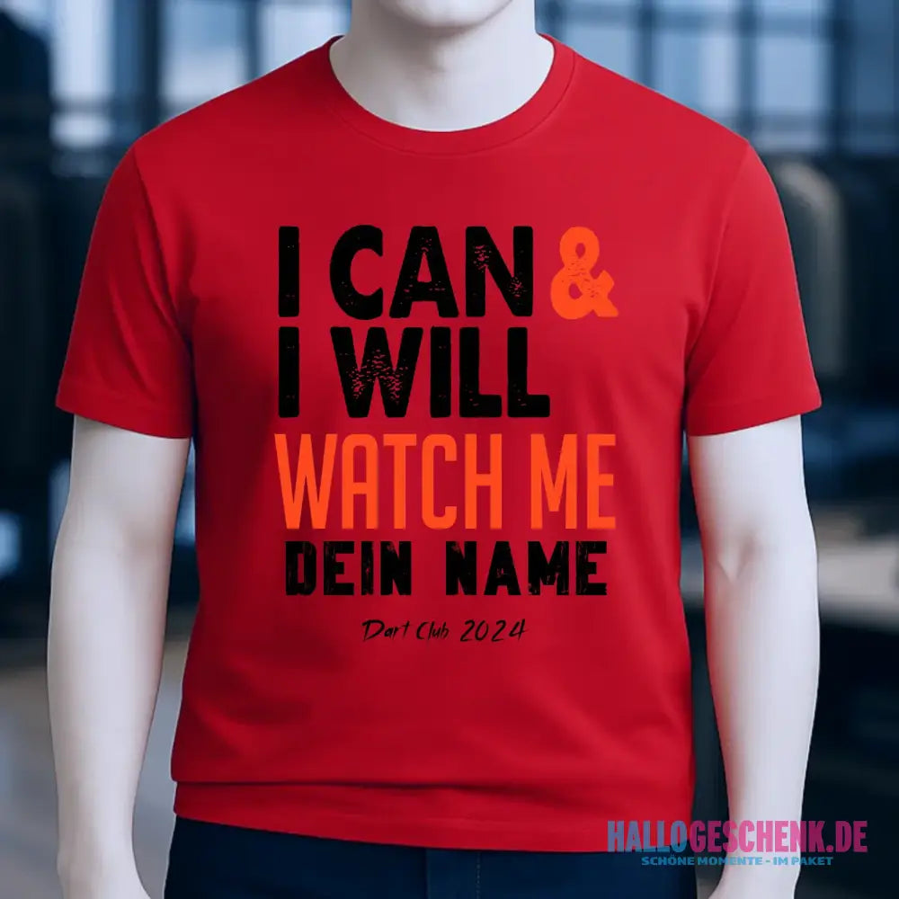 I CAN & I WILL • Unisex Premium T-Shirt XS-5XL aus Bio-Baumwolle für Damen & Herren • Exklusivdesign • personalisiert