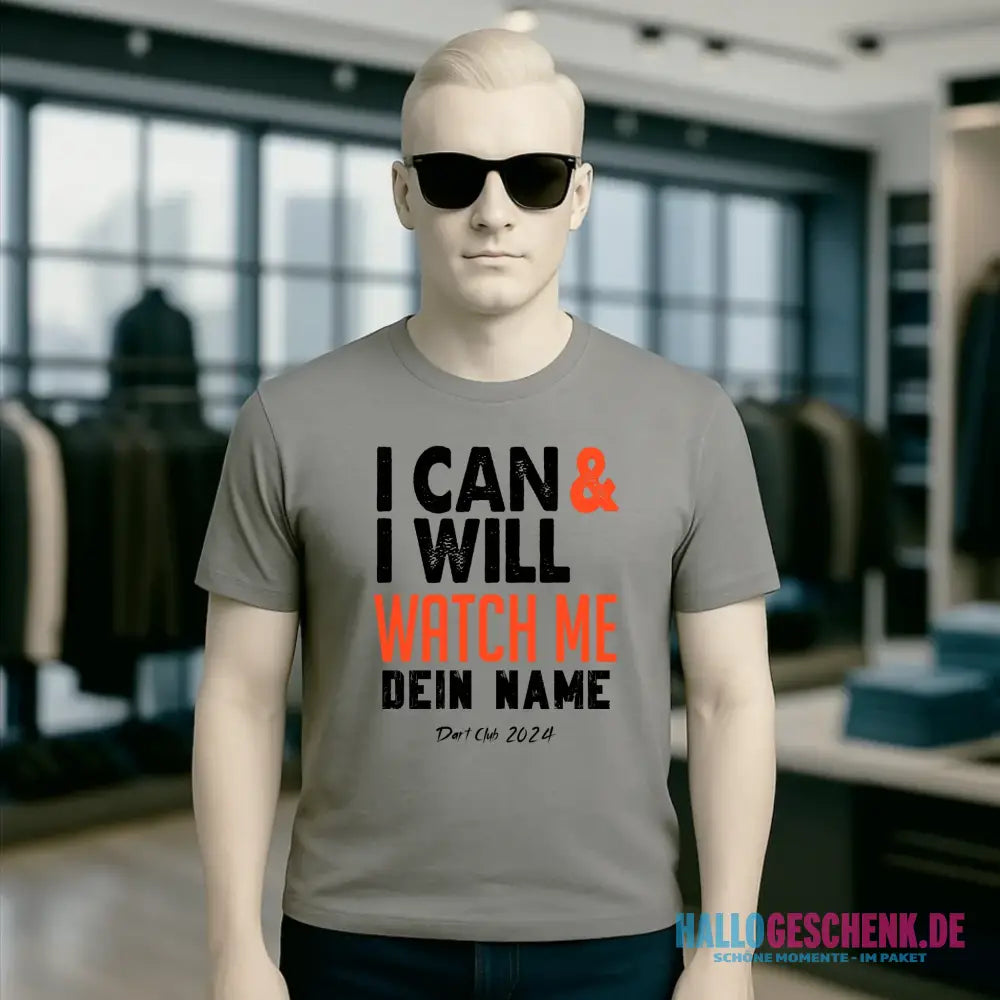 I CAN & I WILL • Unisex Premium T-Shirt XS-5XL aus Bio-Baumwolle für Damen & Herren • Exklusivdesign • personalisiert