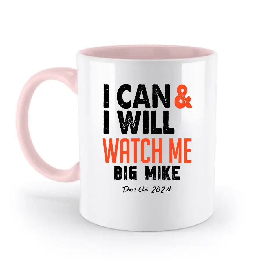 I CAN & I WILL • zweifarbige Tasse • Exklusivdesign • personalisiert