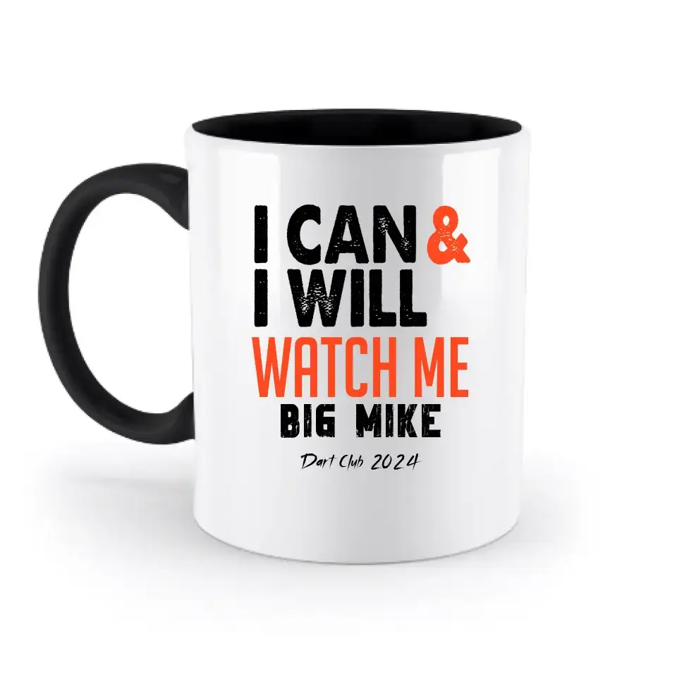 I CAN & I WILL • zweifarbige Tasse • Exklusivdesign • personalisiert