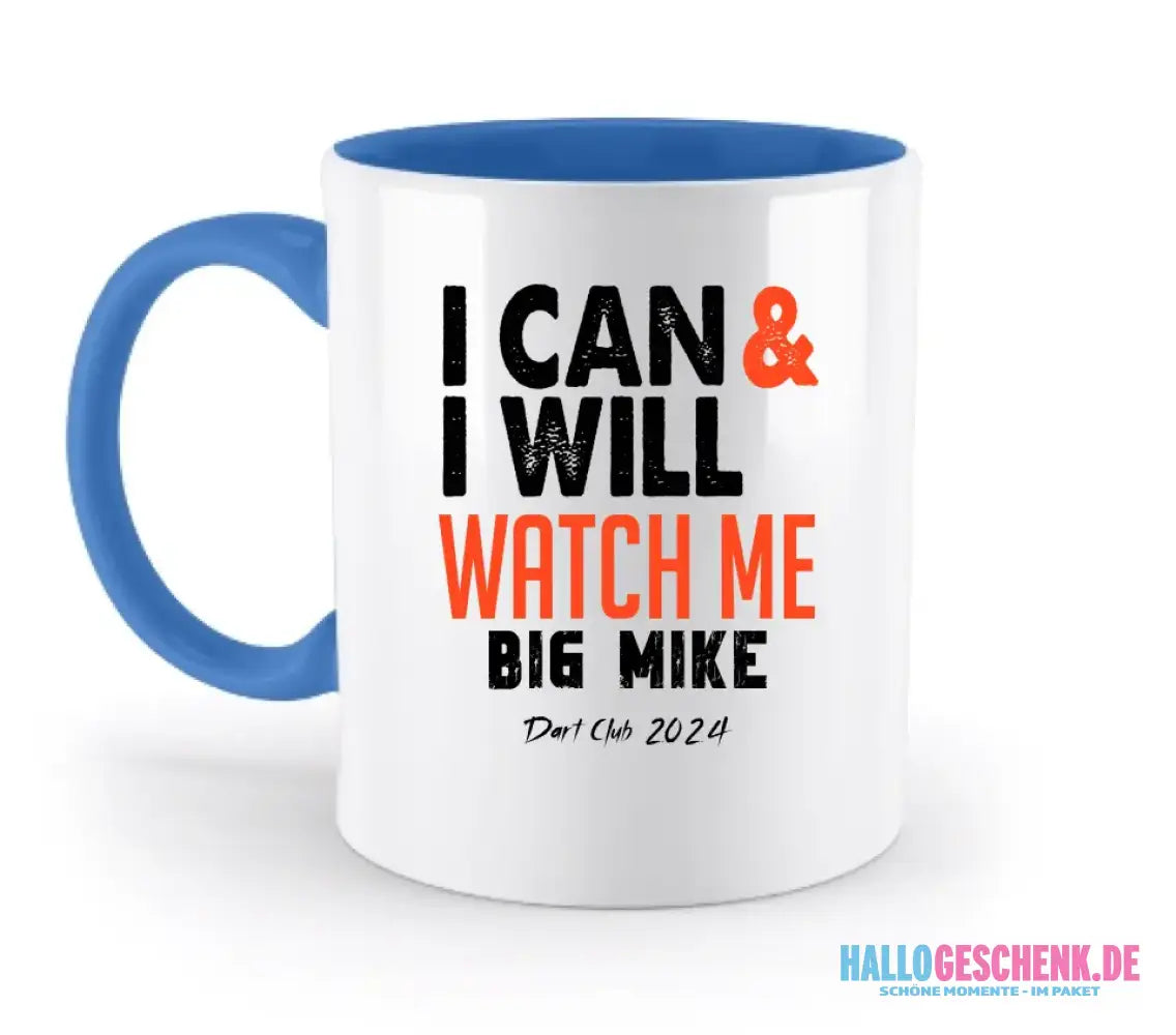 I CAN & I WILL • zweifarbige Tasse • Exklusivdesign • personalisiert