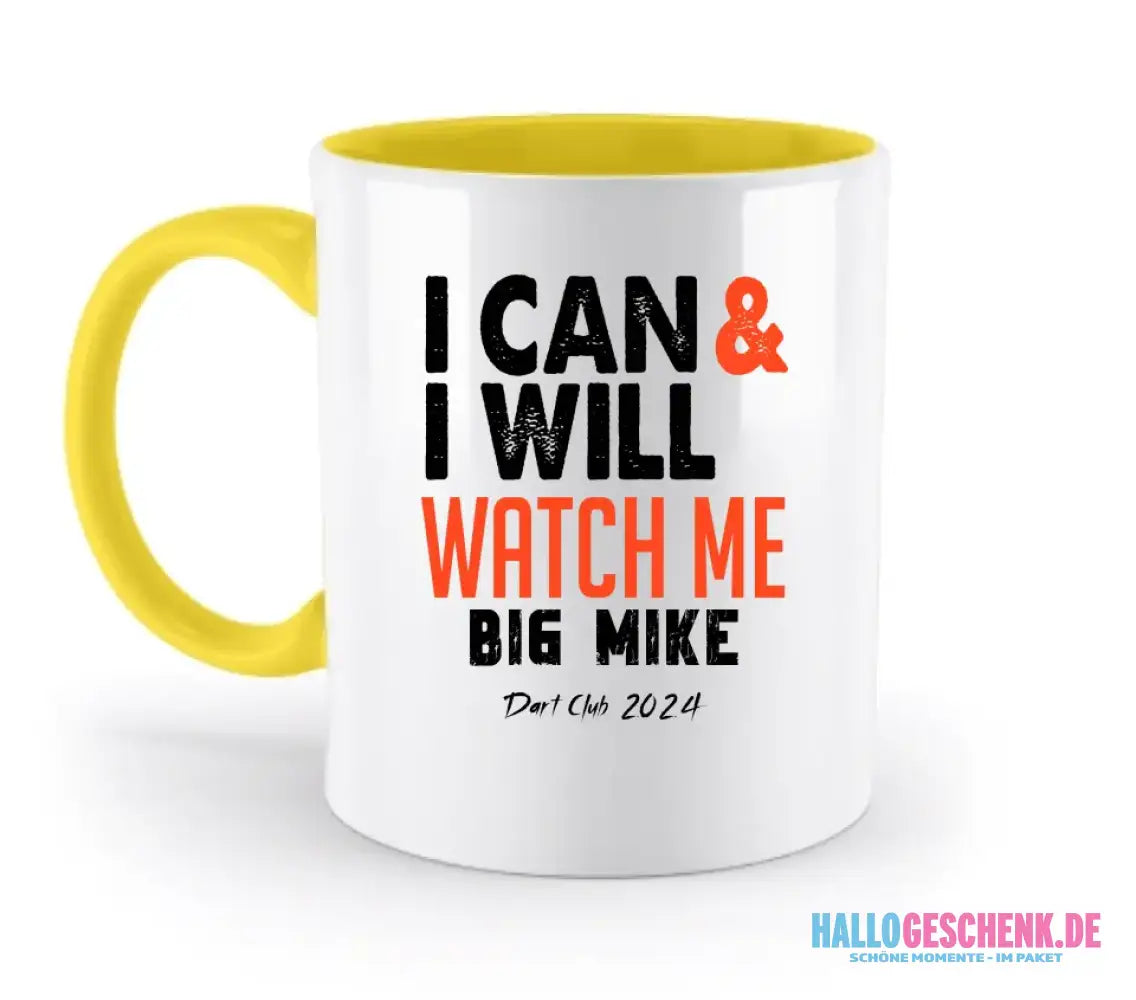 I CAN & I WILL • zweifarbige Tasse • Exklusivdesign • personalisiert
