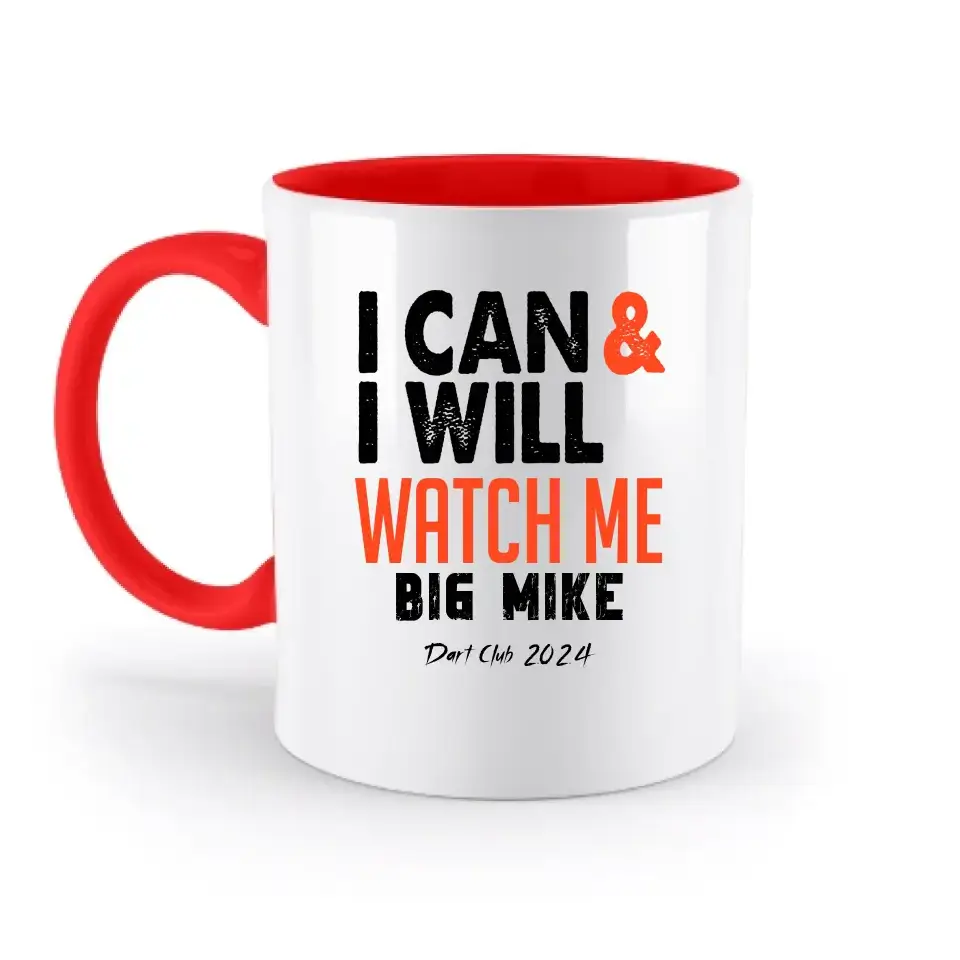 I CAN & I WILL • zweifarbige Tasse • Exklusivdesign • personalisiert
