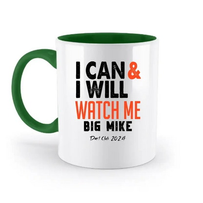 I CAN & I WILL • zweifarbige Tasse • Exklusivdesign • personalisiert