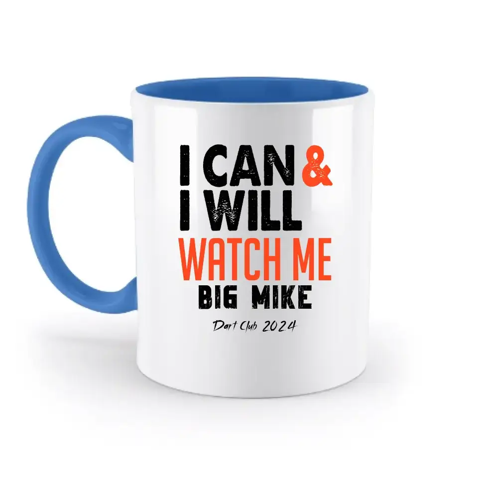 I CAN & I WILL • zweifarbige Tasse • Exklusivdesign • personalisiert