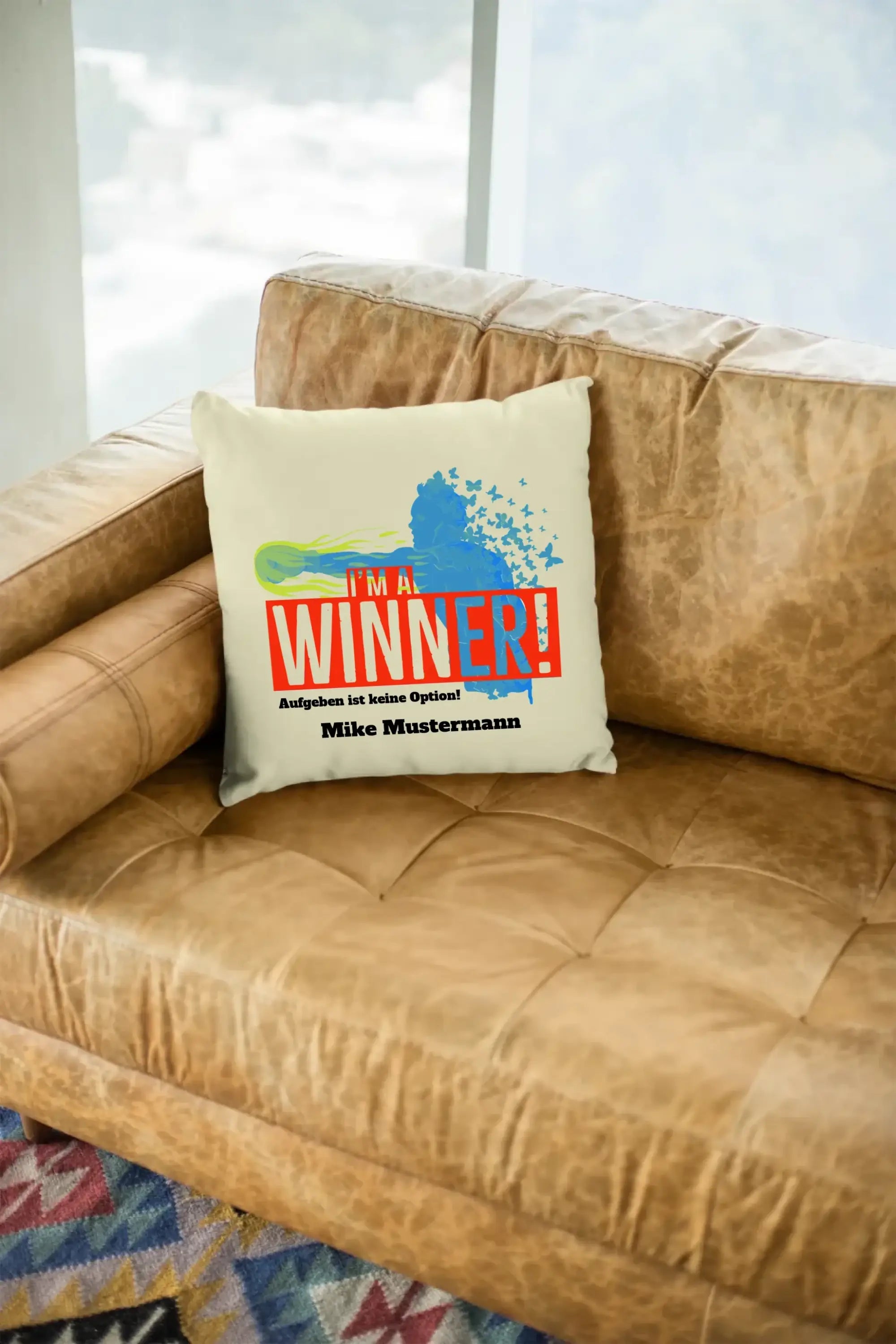 I´M A WINNER • Kissen 40x40 cm • Exklusivdesign • personalisiert
