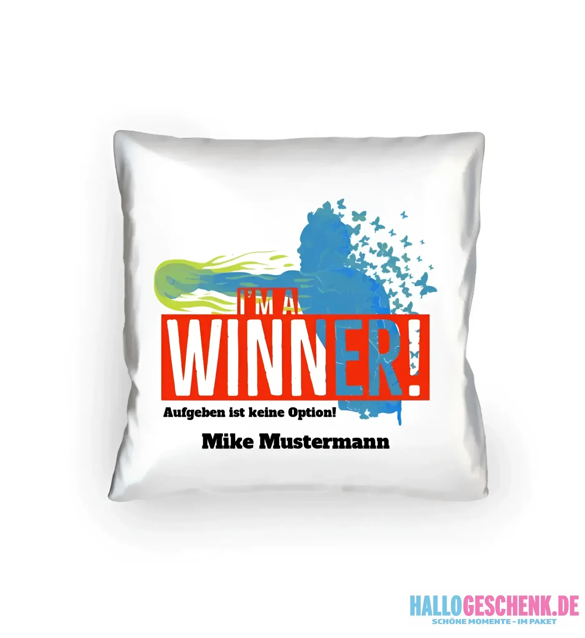 I´M A WINNER • Kissen 40x40 cm • Exklusivdesign • personalisiert