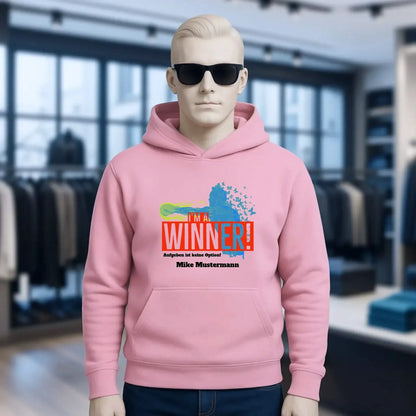 I´M A WINNER • Unisex Premium Hoodie XS-5XL aus Bio-Baumwolle für Damen & Herren • Exklusivdesign • personalisiert