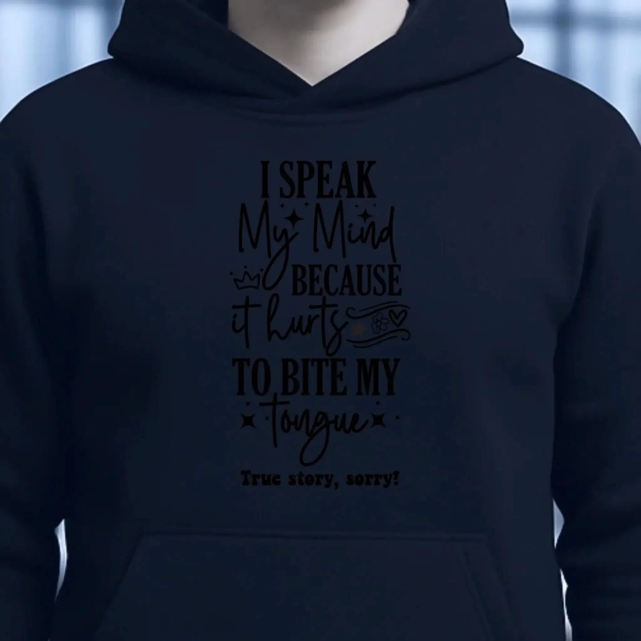 I speak my mind • Unisex Premium Hoodie XS-5XL aus Bio-Baumwolle für Damen & Herren • Exklusivdesign • personalisiert