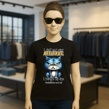 Ich brauche deine Meinung nicht - ich habe meine eigene • Katze • Ladies Premium T-Shirt XS-2XL aus Bio-Baumwolle für Damen • Exklusivdesign • personalisiert