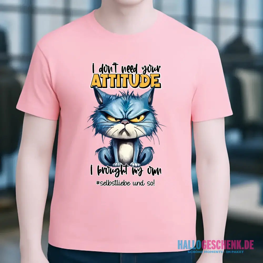 Ich brauche deine Meinung nicht - ich habe meine eigene • Katze • Unisex Premium T-Shirt XS-5XL aus Bio-Baumwolle für Damen & Herren • Exklusivdesign • personalisiert