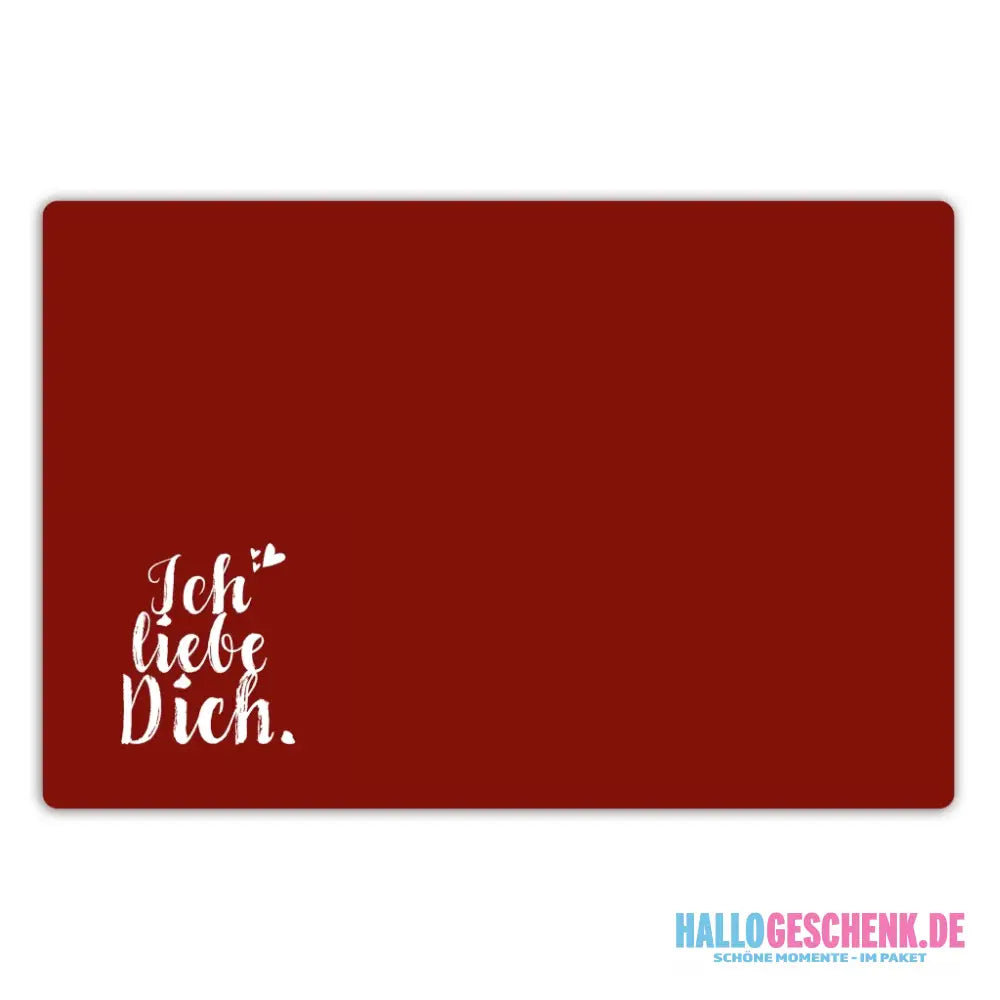 "Ich liebe Dich!" Fotogeschenk • personalisiert • Schreibtischunterlage 60x40 cm
