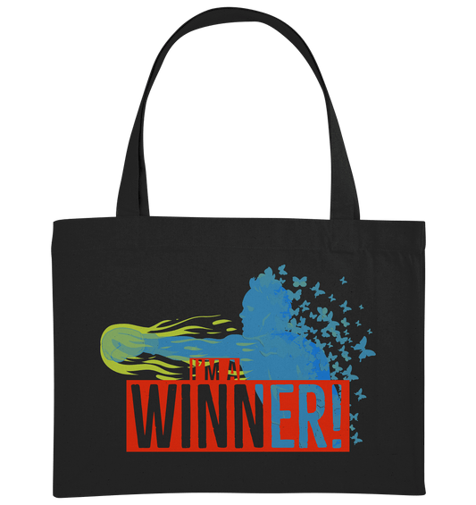 I´m a winner! - Organic Shopping-Bag - HalloGeschenk.de #geschenkideen# #personalisiert# #geschenk#
