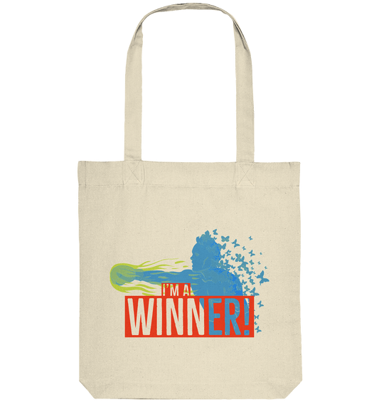 I´m a winner! - Organic Tote-Bag - HalloGeschenk.de #geschenkideen# #personalisiert# #geschenk#