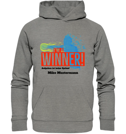 I´M A WINNER • Unisex Premium Hoodie XS - 5XL aus Bio - Baumwolle für Damen & Herren • Exklusivdesign • personalisiert - HalloGeschenk.de