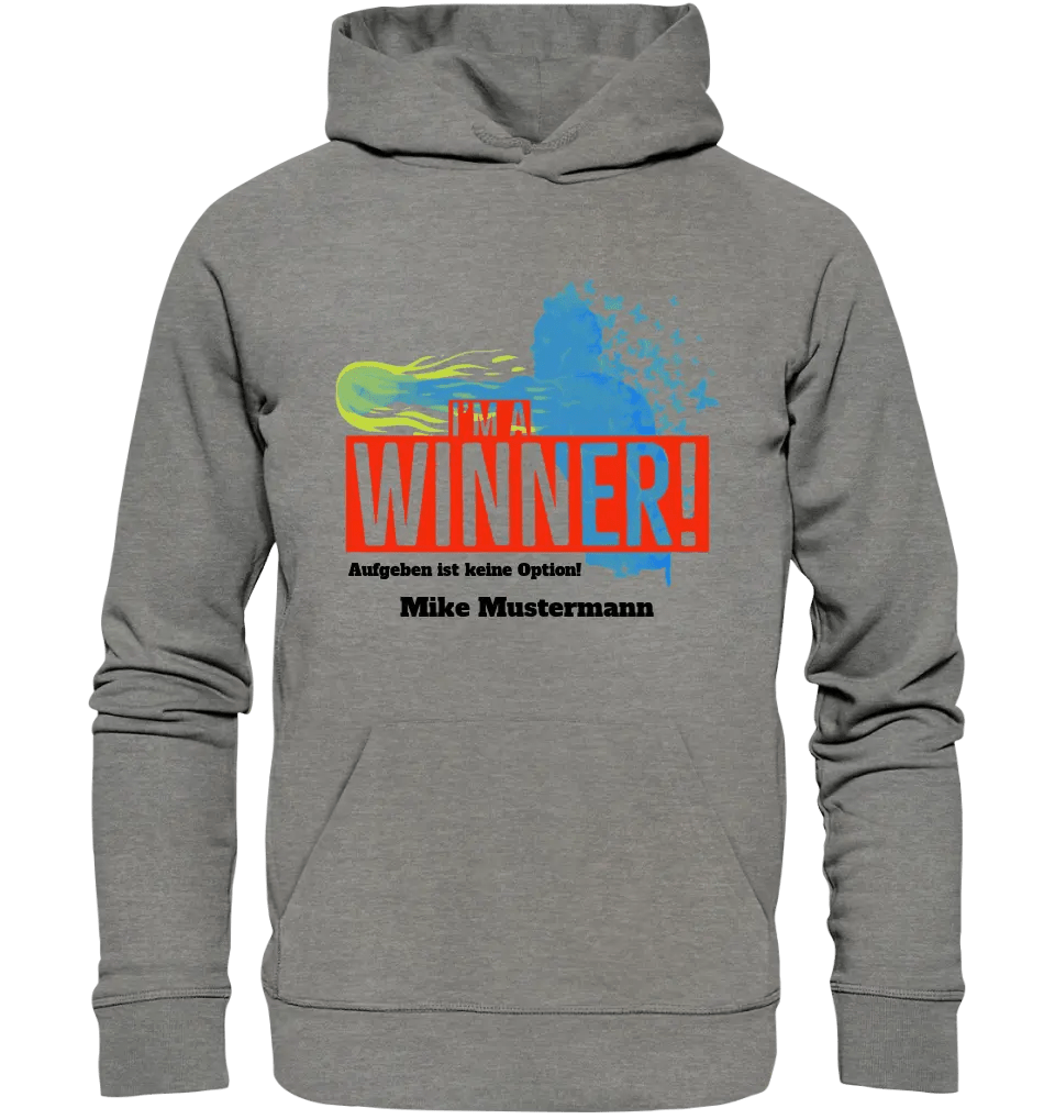 I´M A WINNER • Unisex Premium Hoodie XS - 5XL aus Bio - Baumwolle für Damen & Herren • Exklusivdesign • personalisiert - HalloGeschenk.de