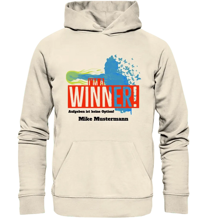 I´M A WINNER • Unisex Premium Hoodie XS - 5XL aus Bio - Baumwolle für Damen & Herren • Exklusivdesign • personalisiert - HalloGeschenk.de