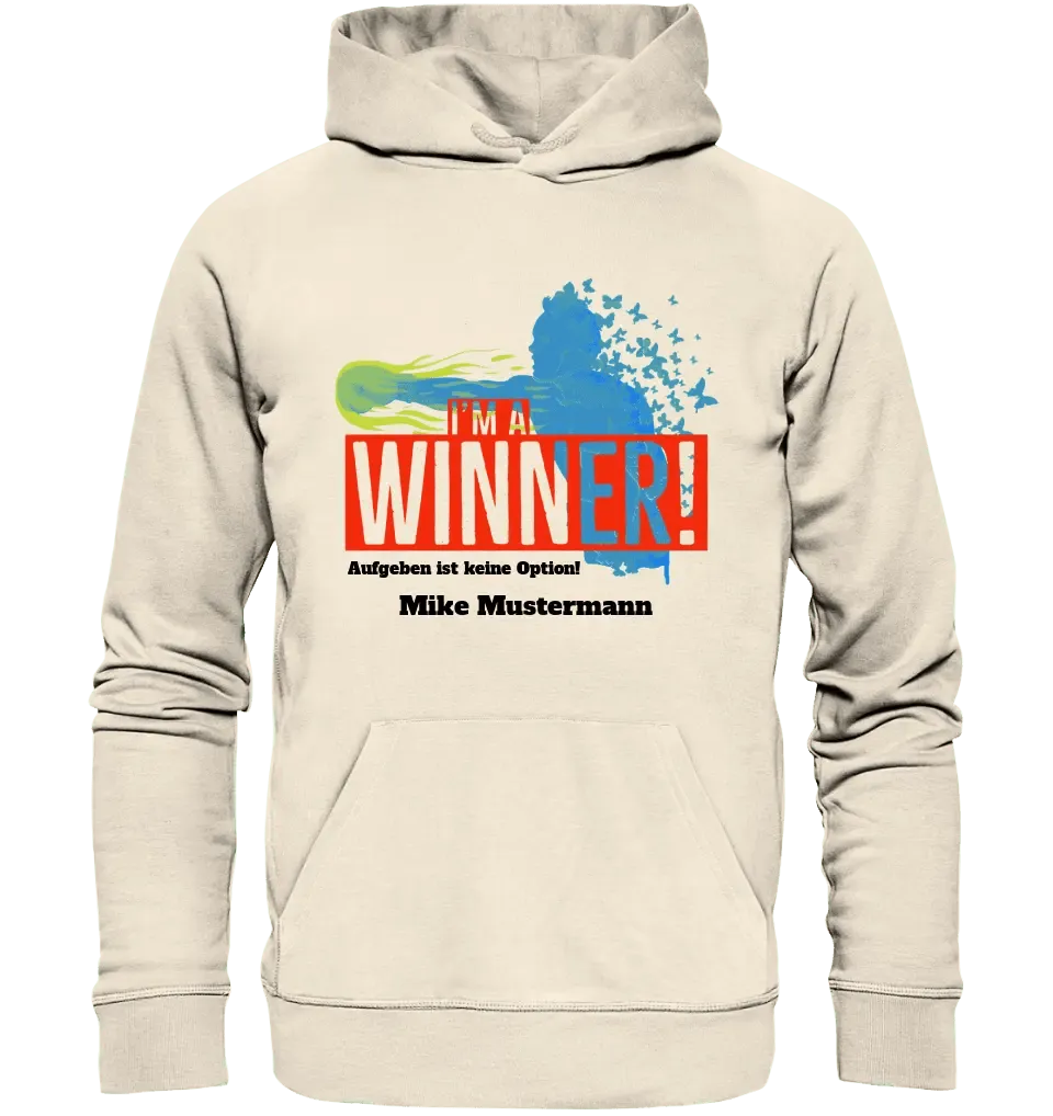 I´M A WINNER • Unisex Premium Hoodie XS - 5XL aus Bio - Baumwolle für Damen & Herren • Exklusivdesign • personalisiert - HalloGeschenk.de