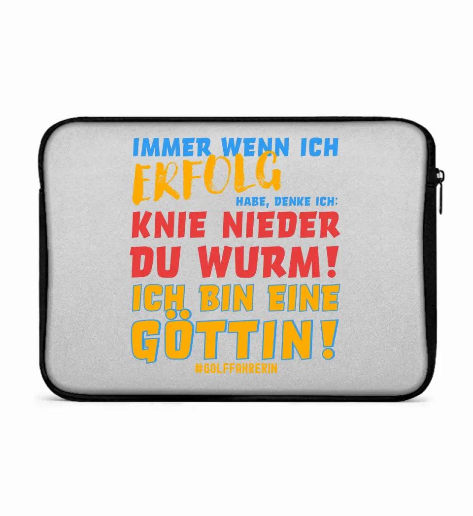 Immer wenn ich Erfolg • Göttin • Laptop Case 13" Zoll Notebook - Tasche • Exklusivdesign • personalisiert - HalloGeschenk.de