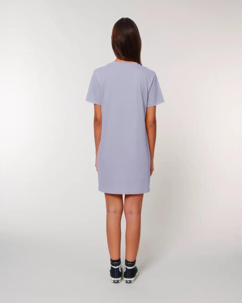 Immer wenn ich Schuhe • Göttin • 4 Versionen • Ladies Premium T - Shirt Kleid aus Bio - Baumwolle S - 2XL • Exklusivdesign • personalisiert - HalloGeschenk.de