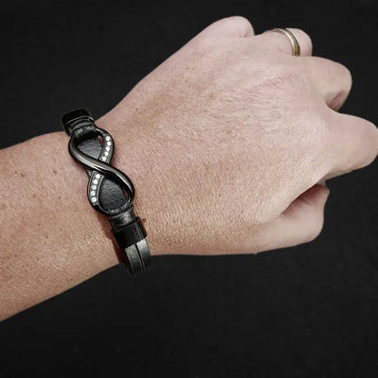 INFINITY BLACK ZIRKONIA - Armband
